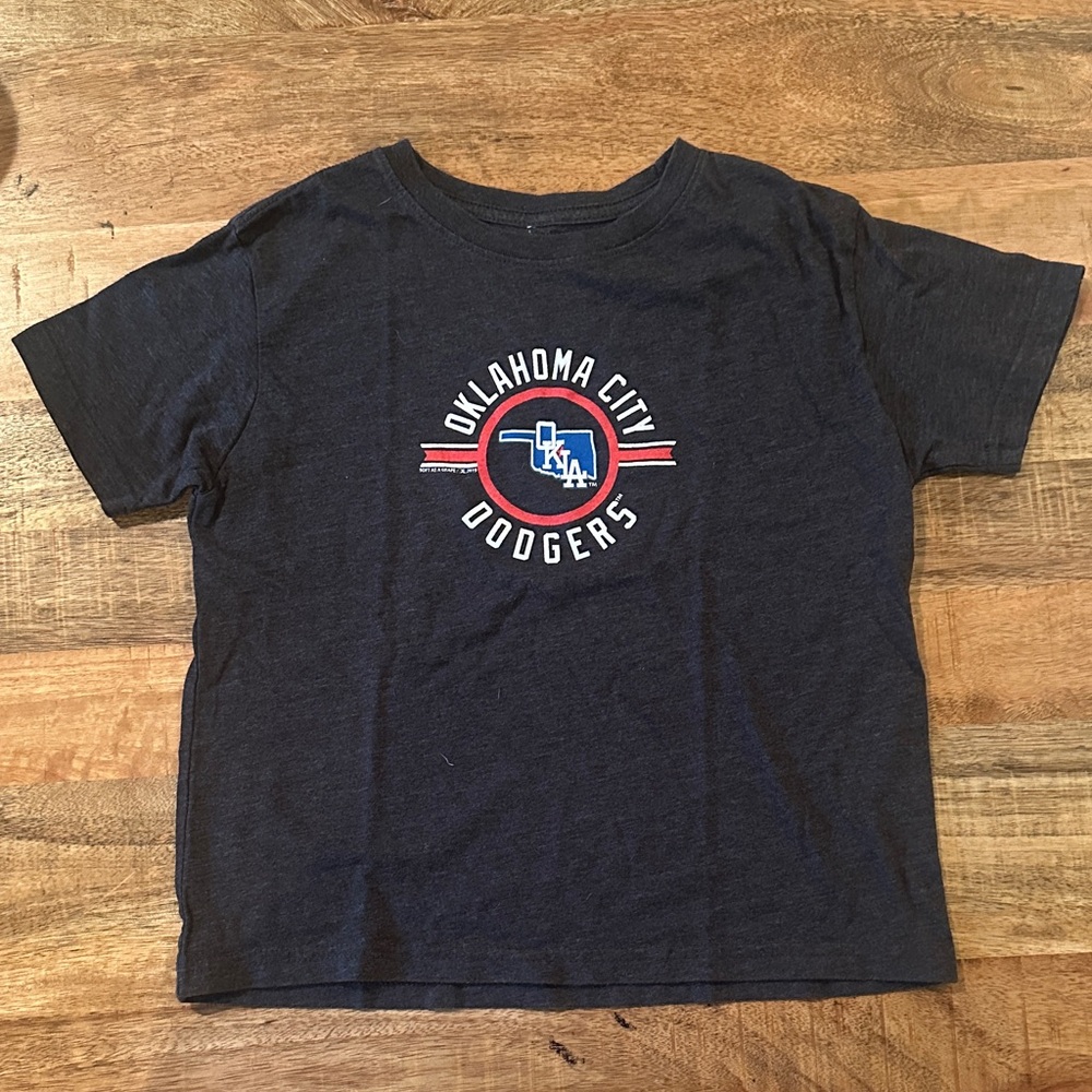 MLB Kids Heather grey Oklahoma City Dodgers size 4/5 T